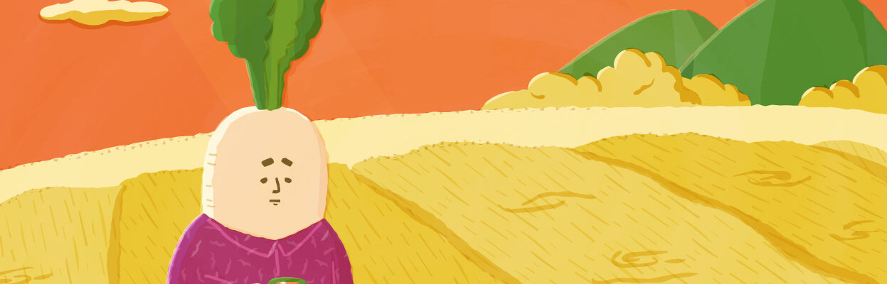 Daikon Radish Lost in Thought