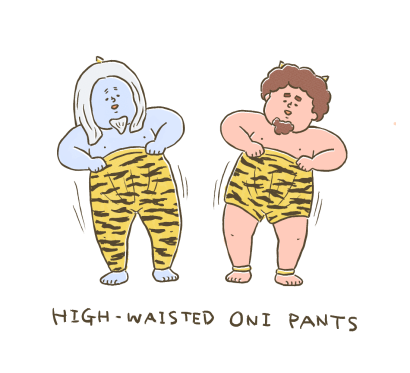 HIGH-WAISTED ONI PANTS